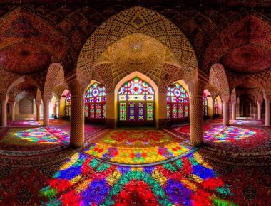 زیبایی چشم نواز مسجد نصیر الملک در شیراز